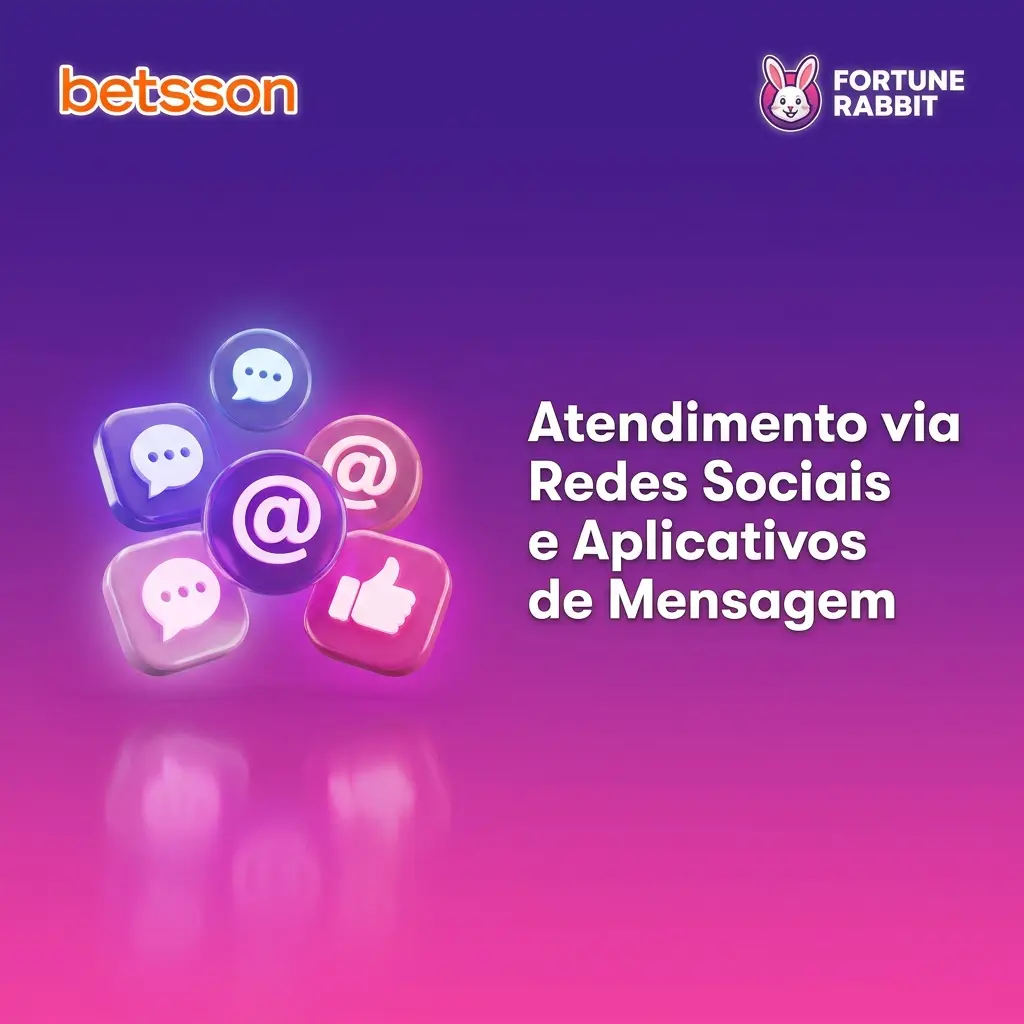 Atendimento Betsson via WhatsApp, Telegram, Facebook Messenger e X para suporte rápido e acompanhamento de casos