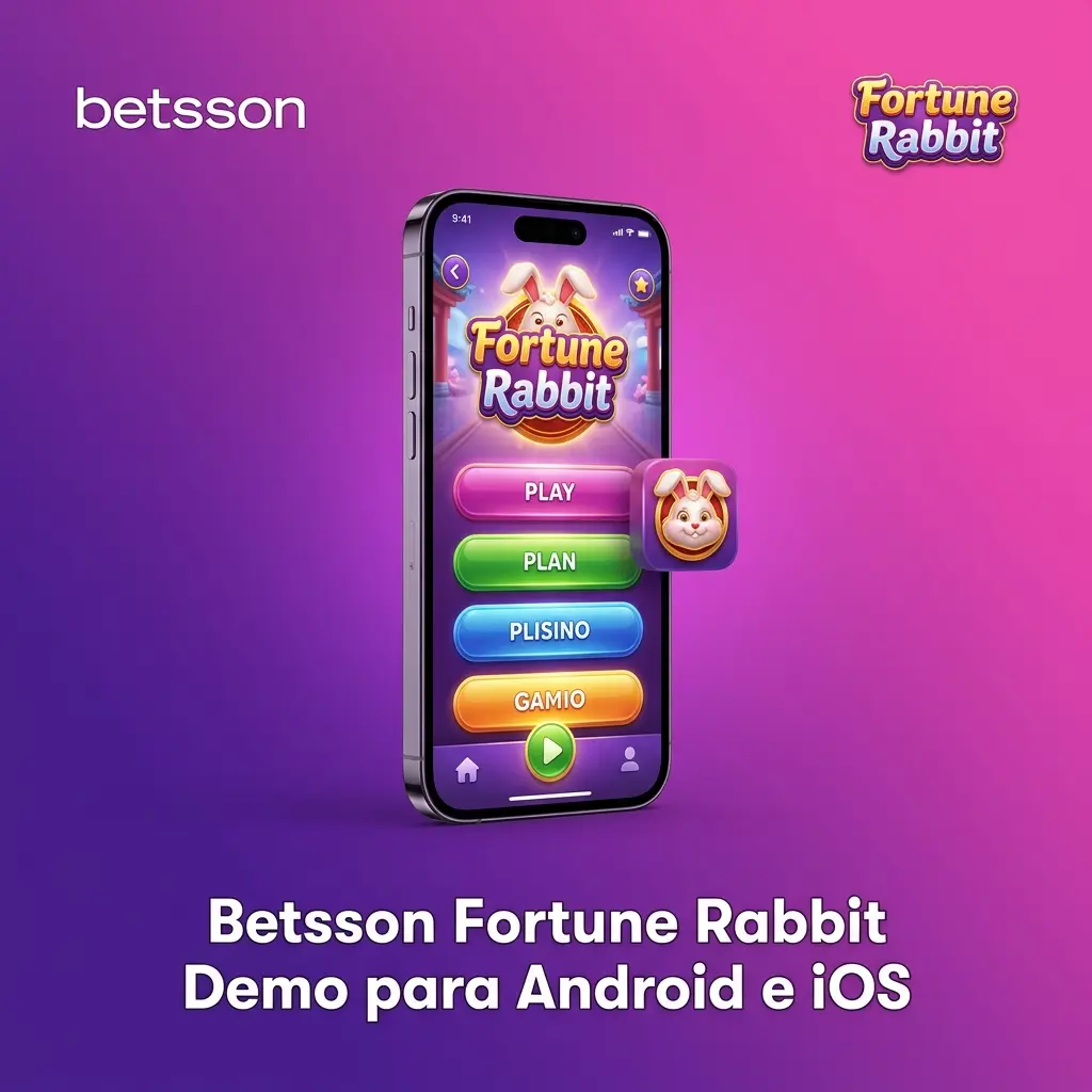 Betsson app Android e iOS com Fortune Rabbit demo disponível para instalação e jogo grátis