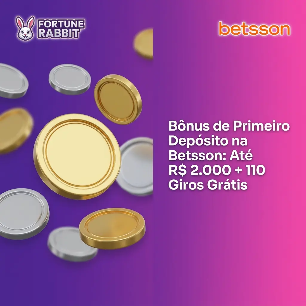 Bônus de boas-vindas Betsson: 100% até R$2.000 e 110 giros grátis para novos jogadores no cassino