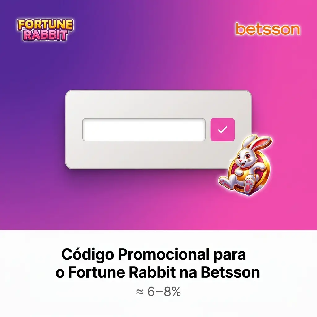 Código promocional BETSSONBR para Fortune Rabbit na Betsson com benefícios exclusivos para jogadores brasileiros