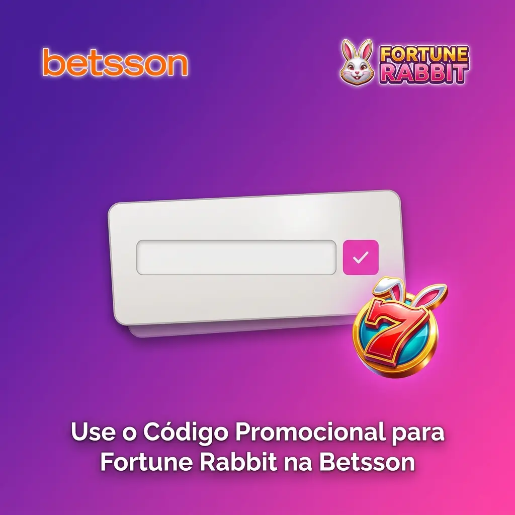 Código promocional Fortune Rabbit Betsson inserido no formulário de cadastro para obter bônus e vantagens extras